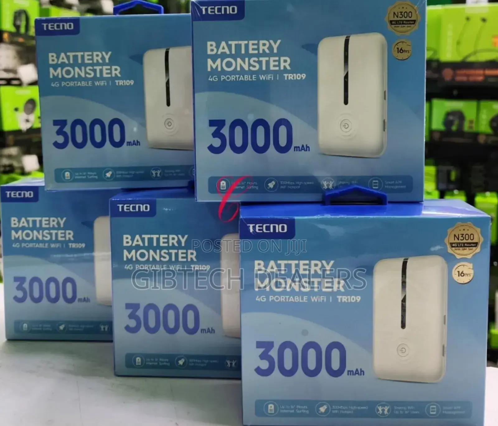 Tecno Mifi 4g Portable Wifi Speed Up to 300mbps
