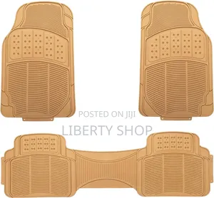 Beige Conjoined Car Floor Mats 5 Pieces