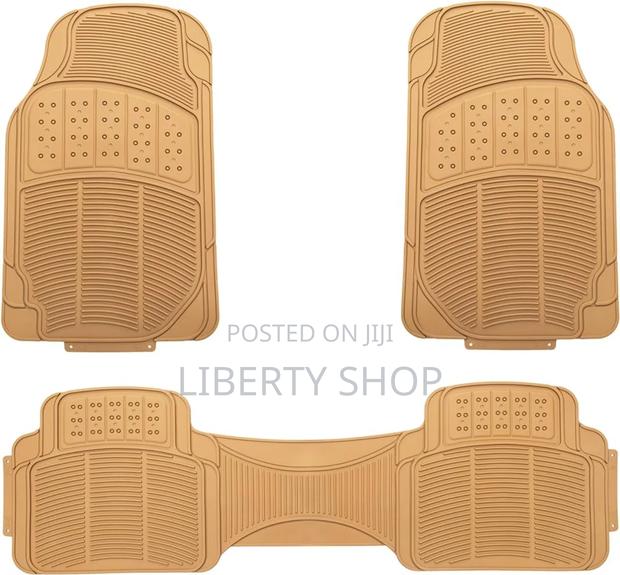 Beige Conjoined Car Floor Mats 5 Pieces