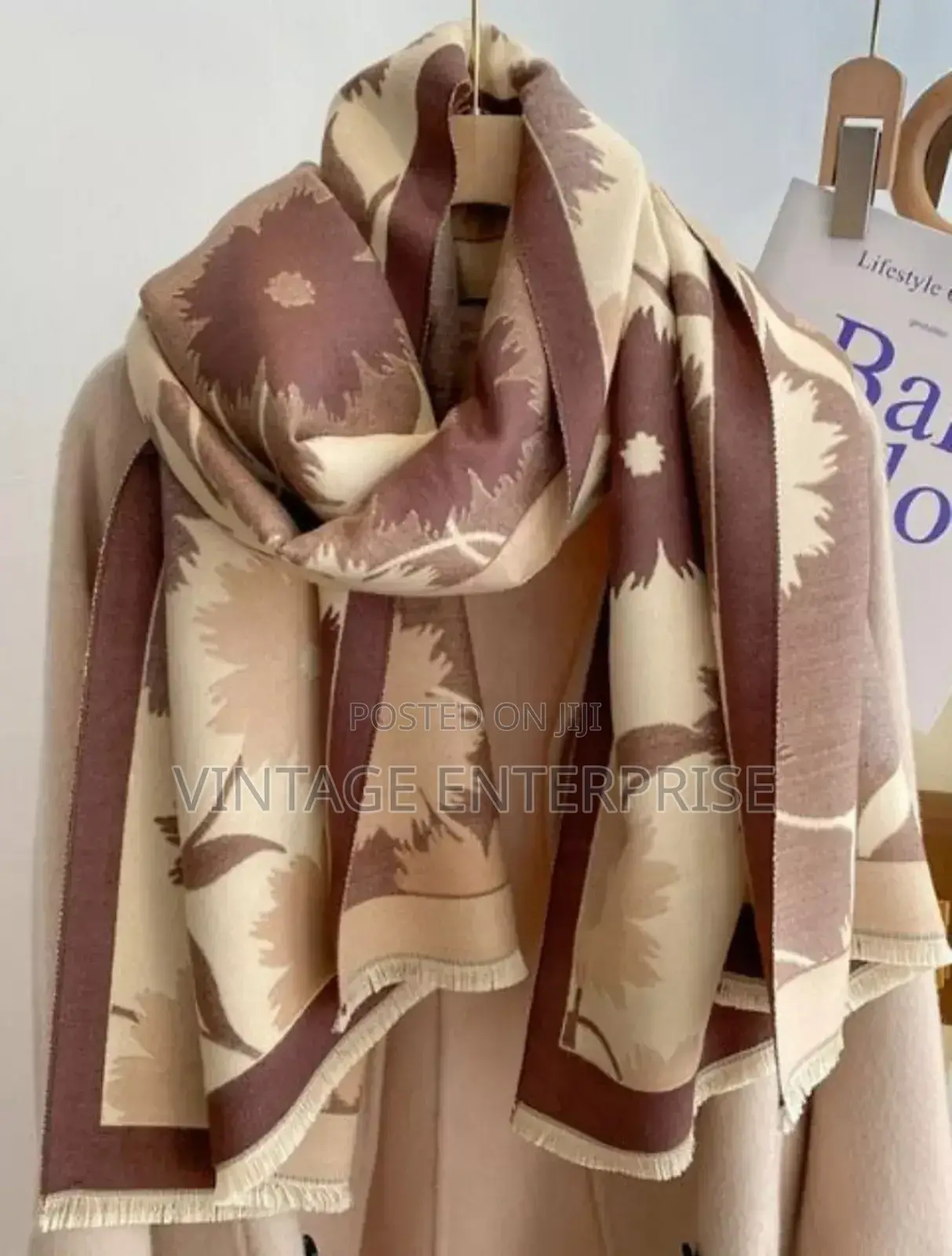 Luxury Floral Print Scarf for Women ••√