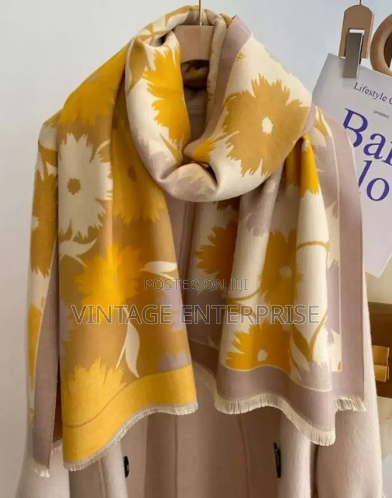 Luxury Floral Print Scarf for Women ••√