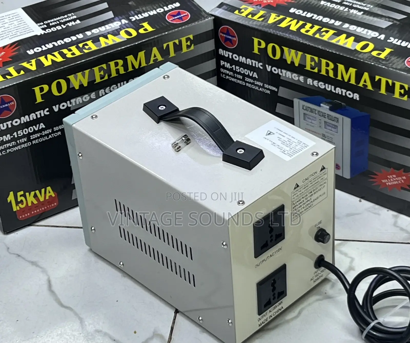Powermate Regulator 1.5kva With Stepdown Transformer 220/110