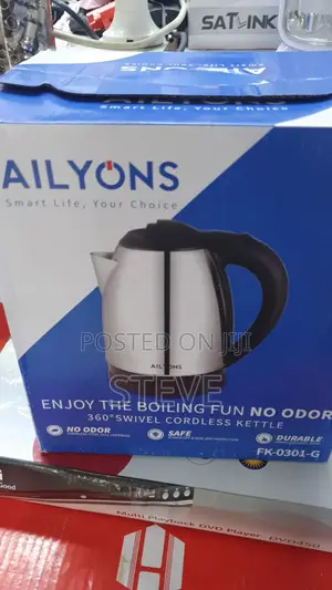 1.8ltr Electric Kettle Cordless Stainless Steel