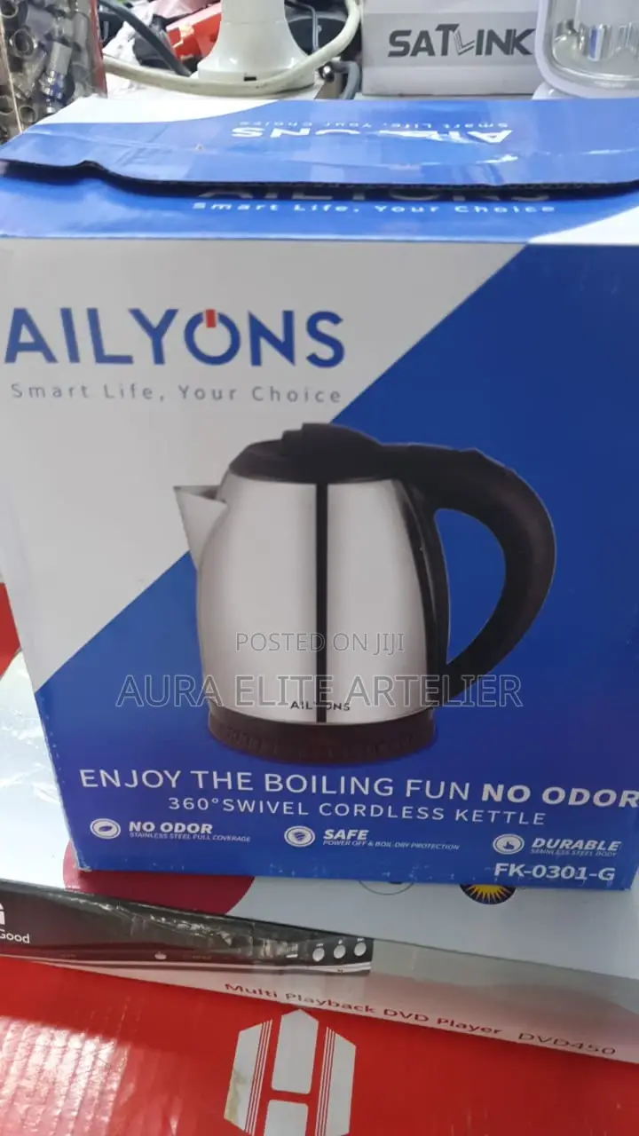 1.8ltr Electric Kettle Cordless Stainless Steel