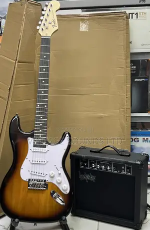 Fender Player Stratocaster SB With Rockstar Mini Combo Amp