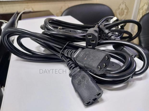 Dual Monitor Computer Screen Power Cord Cable 6 Foot Ac