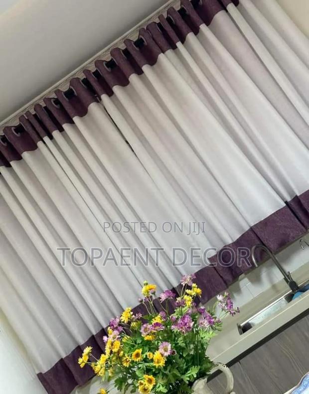 Purple Blended Kitchen Sheer Purple Blended Kitchen Sheer - main view