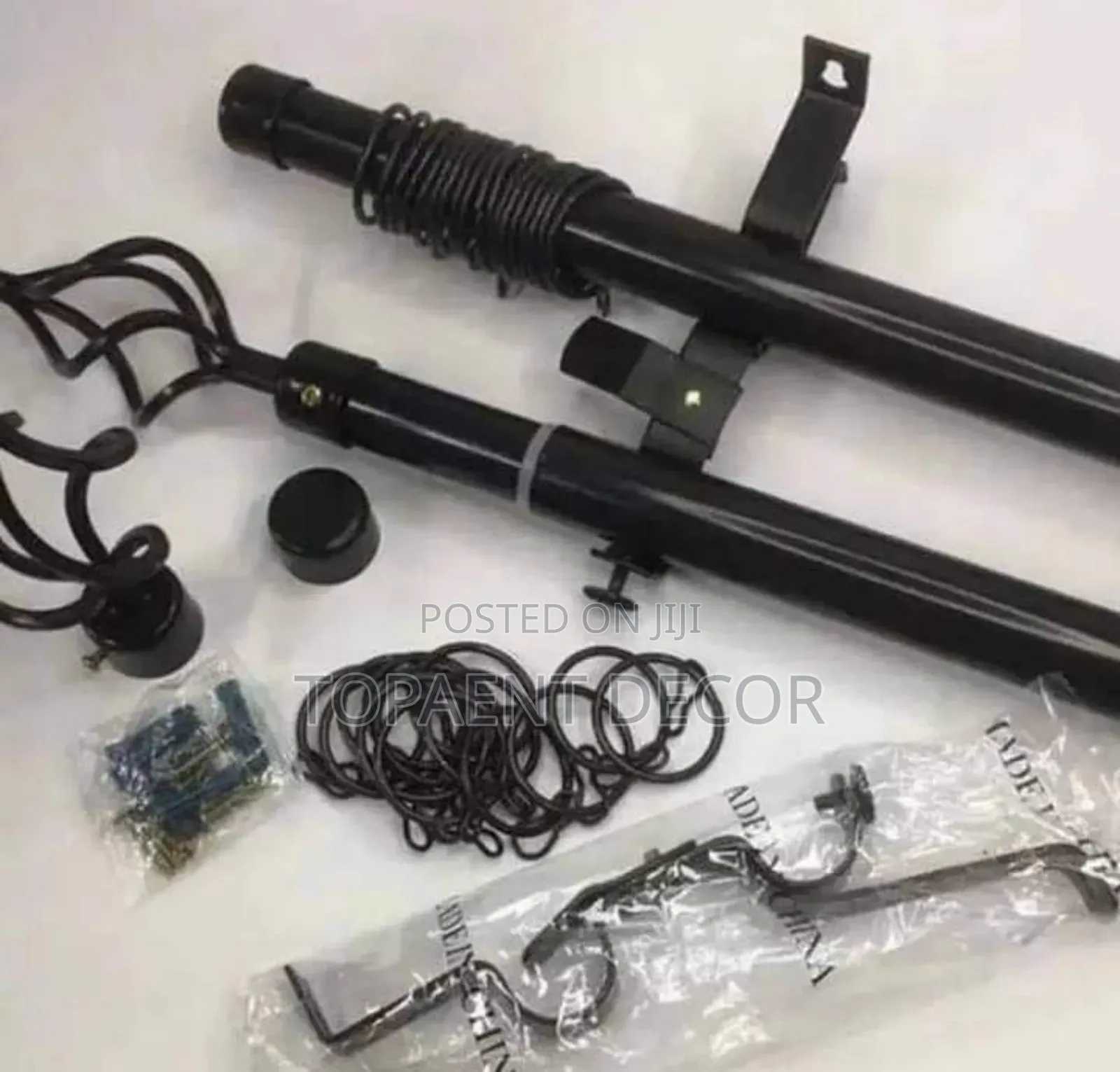 Adjustable Window Curtain Rods with Accessories