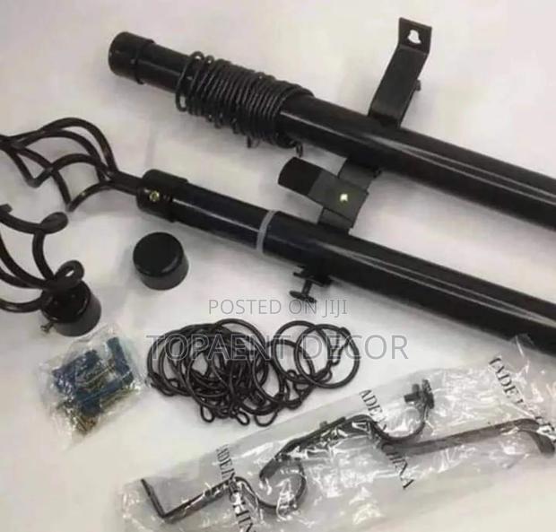 Adjustable Window Curtain Rods with Accessories
