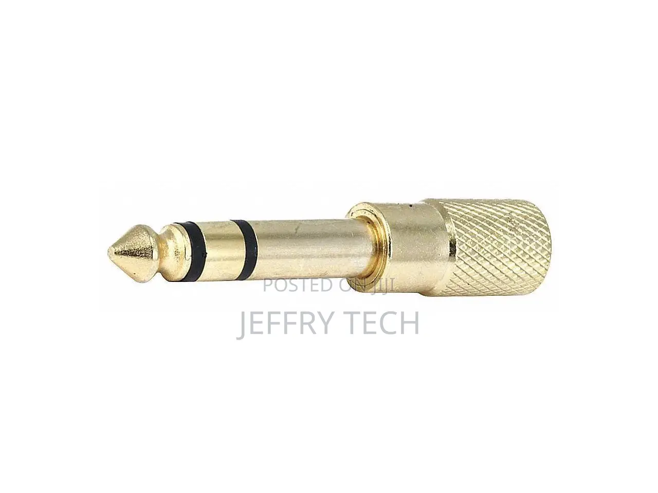 Metal 1/4in (6.35mm) TRS Stereo Plug to 3.5mm TRS Stereo Jac
