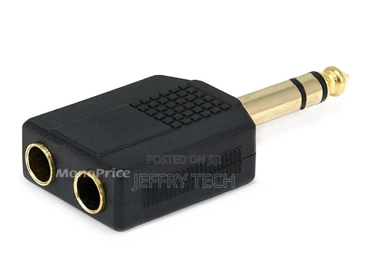 1/4in (6.35mm) TRS Stereo Plug to 2x 1/4in (6.35mm) TRS Ste