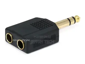 1/4in (6.35mm) TRS Stereo Plug to 2x 1/4in (6.35mm) TRS Ste