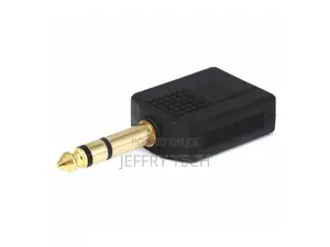 1/4in (6.35mm) TRS Stereo Plug to 2x 1/4in (6.35mm) TRS Ste