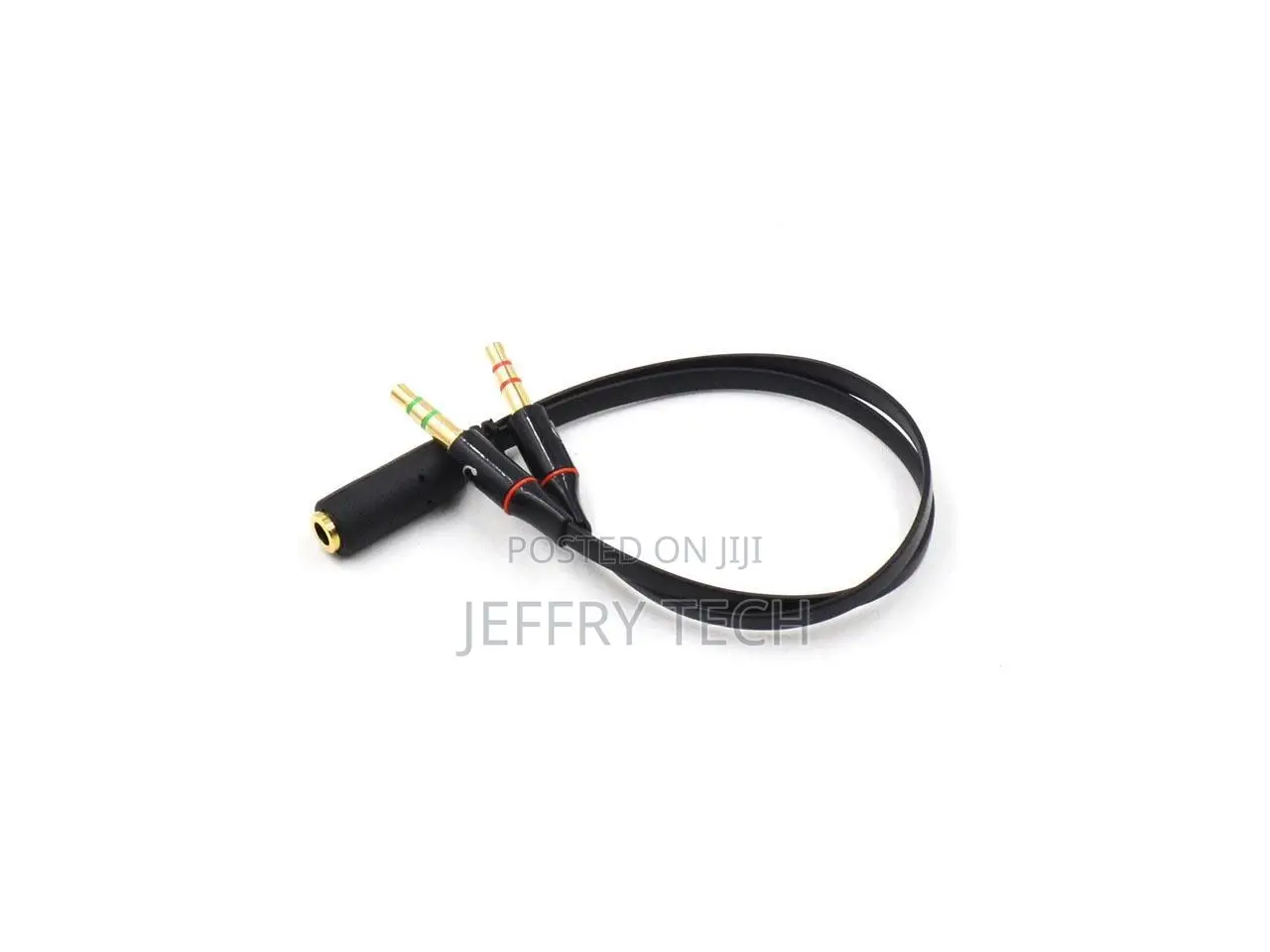 3.5mm 4 Position TRRS Female to 2 3-Pole Male Gold Plated He