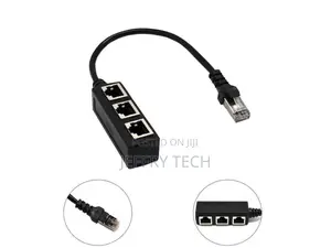 1 to 3 Port Ethernet Switch RJ45 Y Splitter Adapter Cable Fo