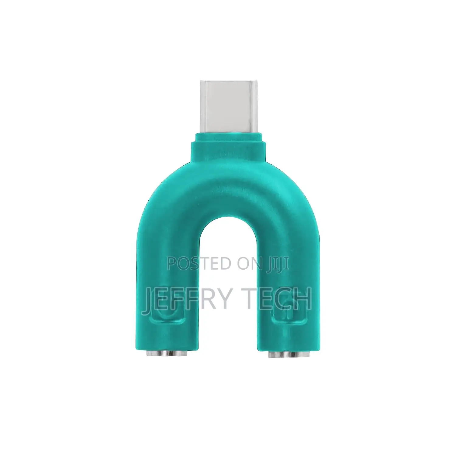 U Shape Type-C Audio Jack to Headphone Microphone Splitter C