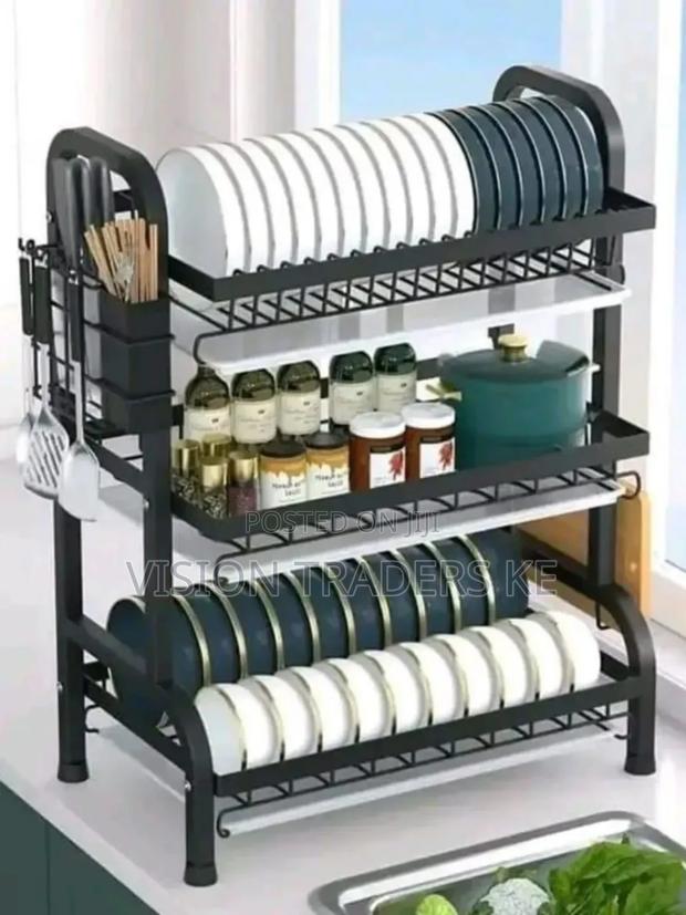 *3 Tier High Quality Carbon Steel Dish Rack*