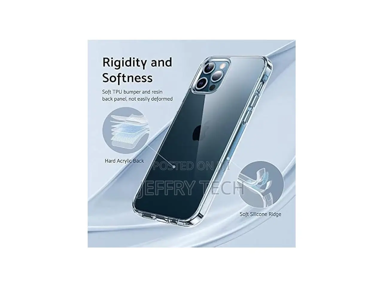 Crystal Clear Designed for iPhone 12/12 Pro Case, [Non-Yello
