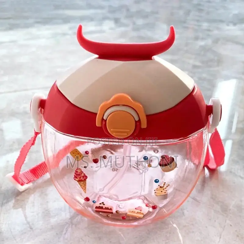 400 Ml Doughnut Shaped Kids Water Bottle*