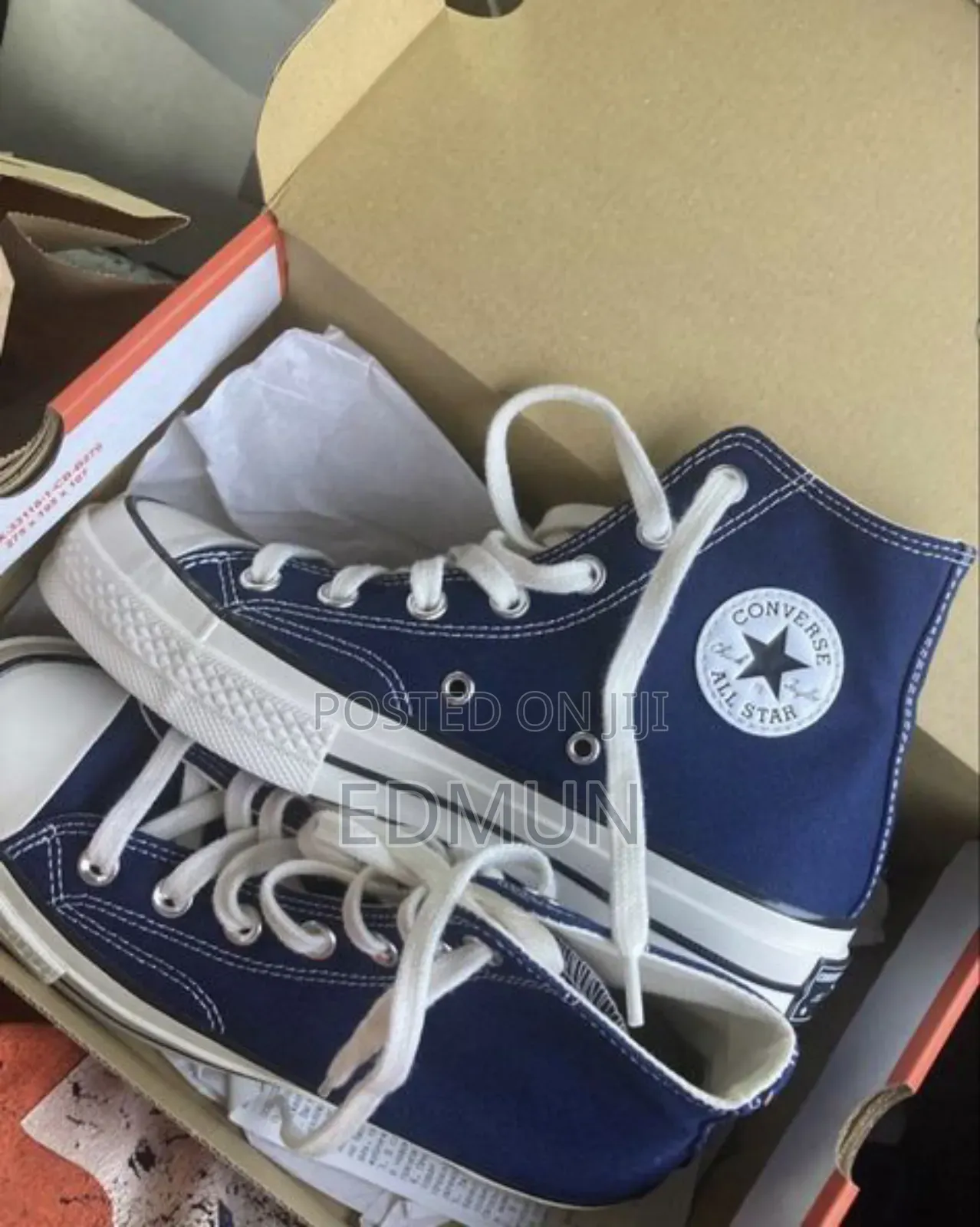 Blue High Top Converse