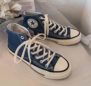 Blue High Top Converse