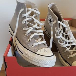Grey High Top Converse - main view