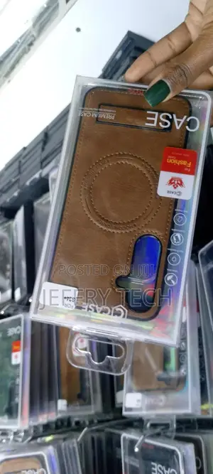 SAMSUNG Galaxy S24+ Plus Vegan Leather Phone Case, Protectiv