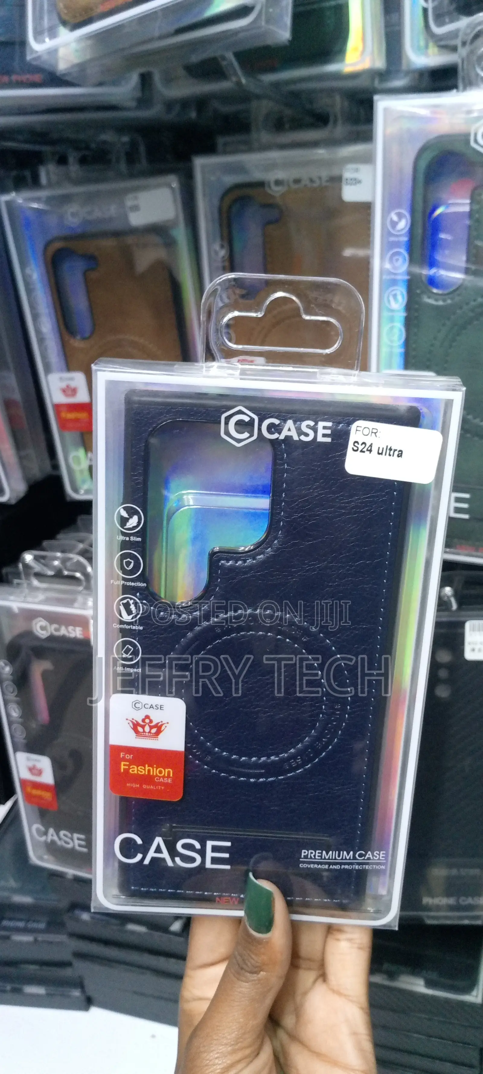 S24 Ultra Case Leather [Compatible With Magsafe Wireless Ch