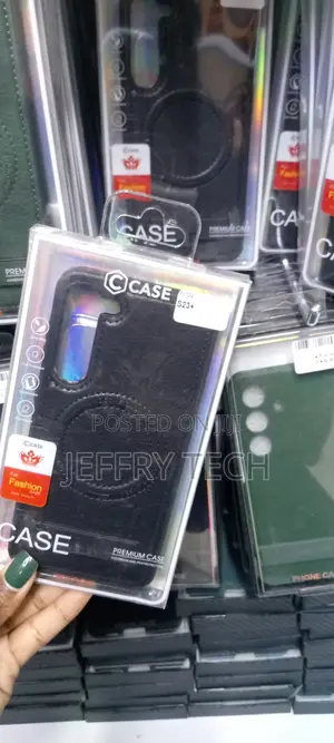 Samsung Galaxy S23 Plus Leather Case,Magnetic Invisible Sta