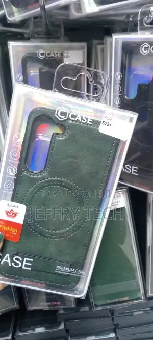 Samsung Galaxy S23 Plus Leather Case,Magnetic Invisible Stan
