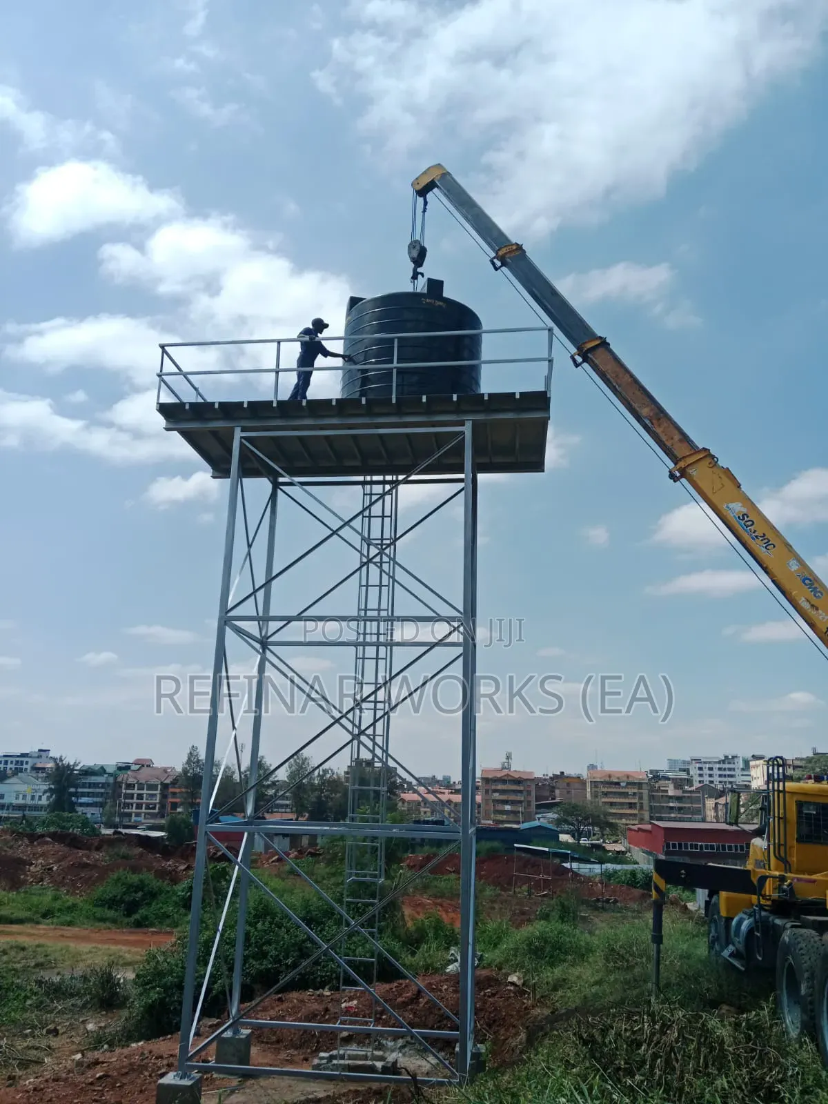 We Make Elevated Steel Water Towers in Nairobi Kenya