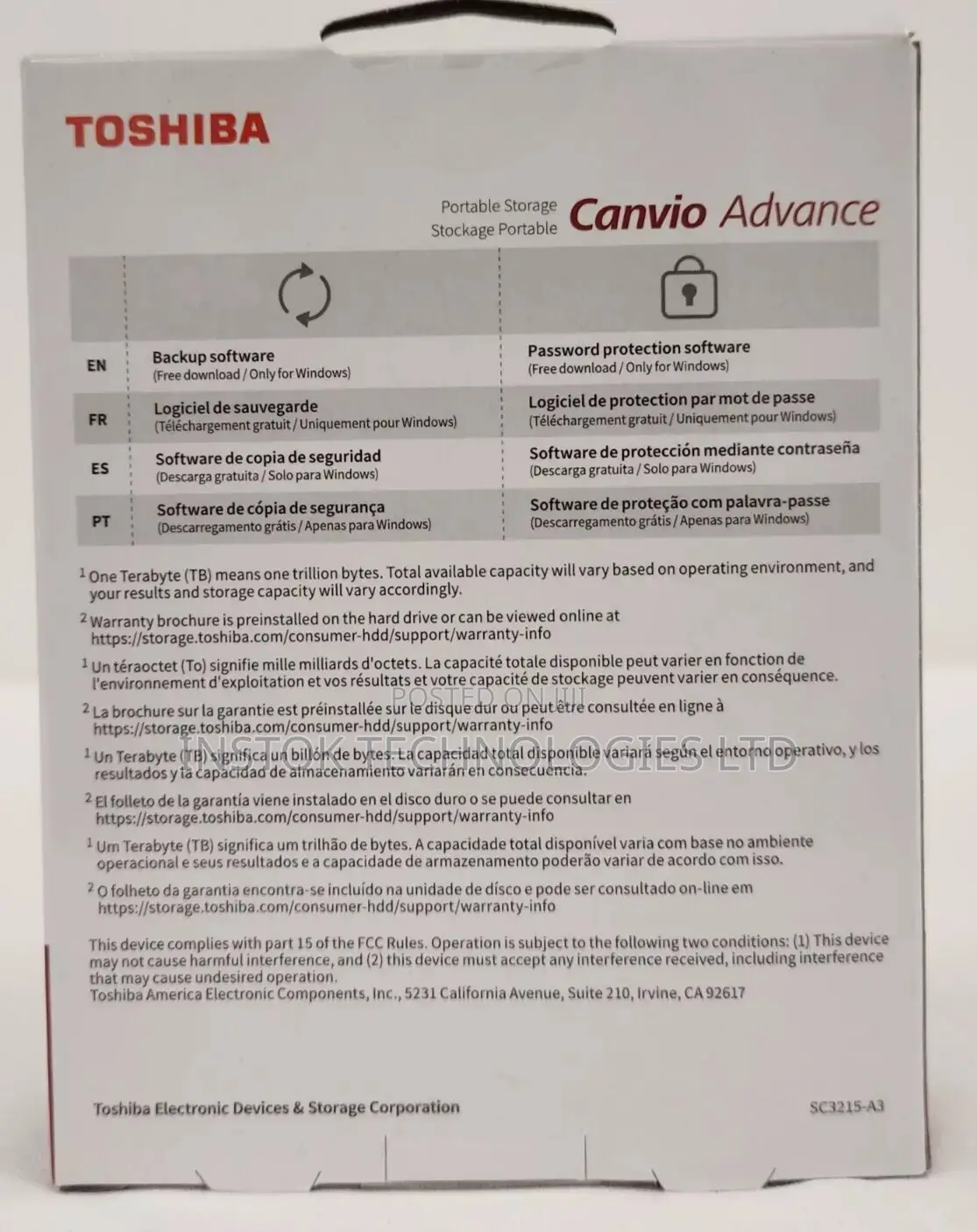 Toshiba Canvio Advance 4TB USB 3.2 Portable Hard Drive