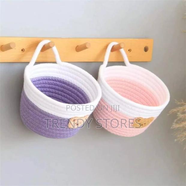 Small Hanging Woven Basket - main view