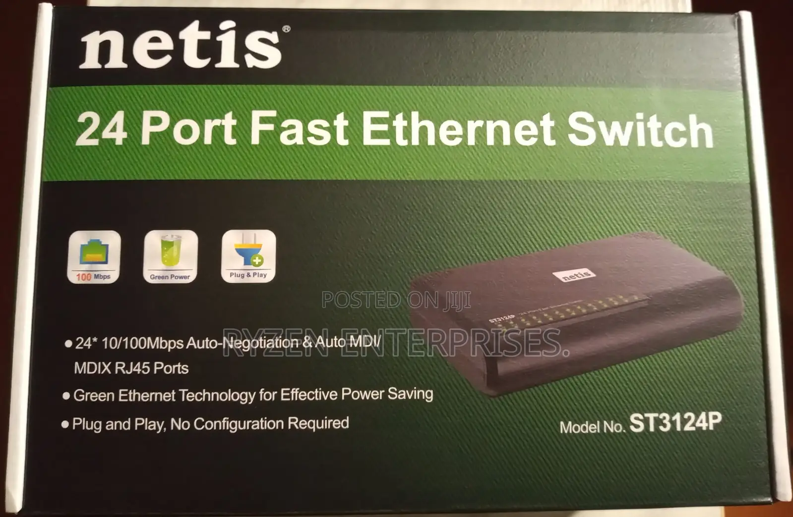 Netis 24port Switch '! Netis 24port 10/100mbps St3124p