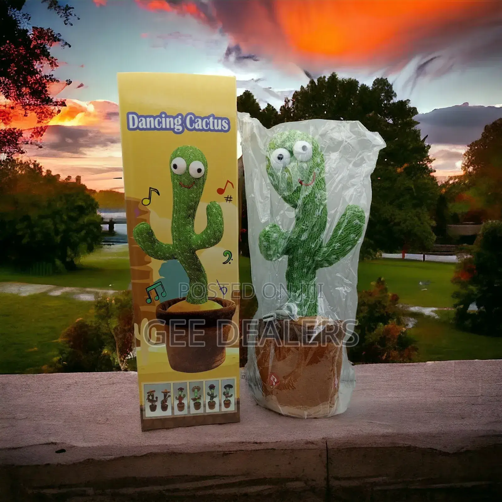 Kids Dancing Cactus Toy >Record and Repeats Voices