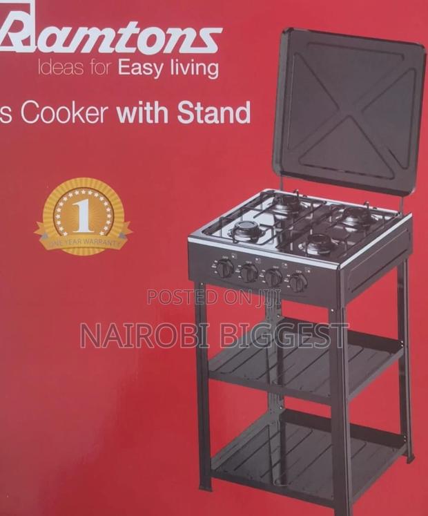 Fine Ramtons 4 Burner Standing Cooker With Shelf