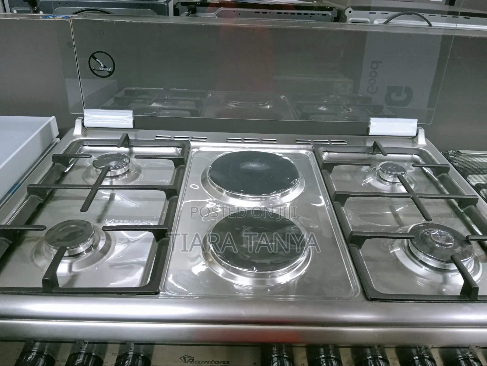Ramtons RF/499 5G + Electric Oven 90×60 Cooker – Silver