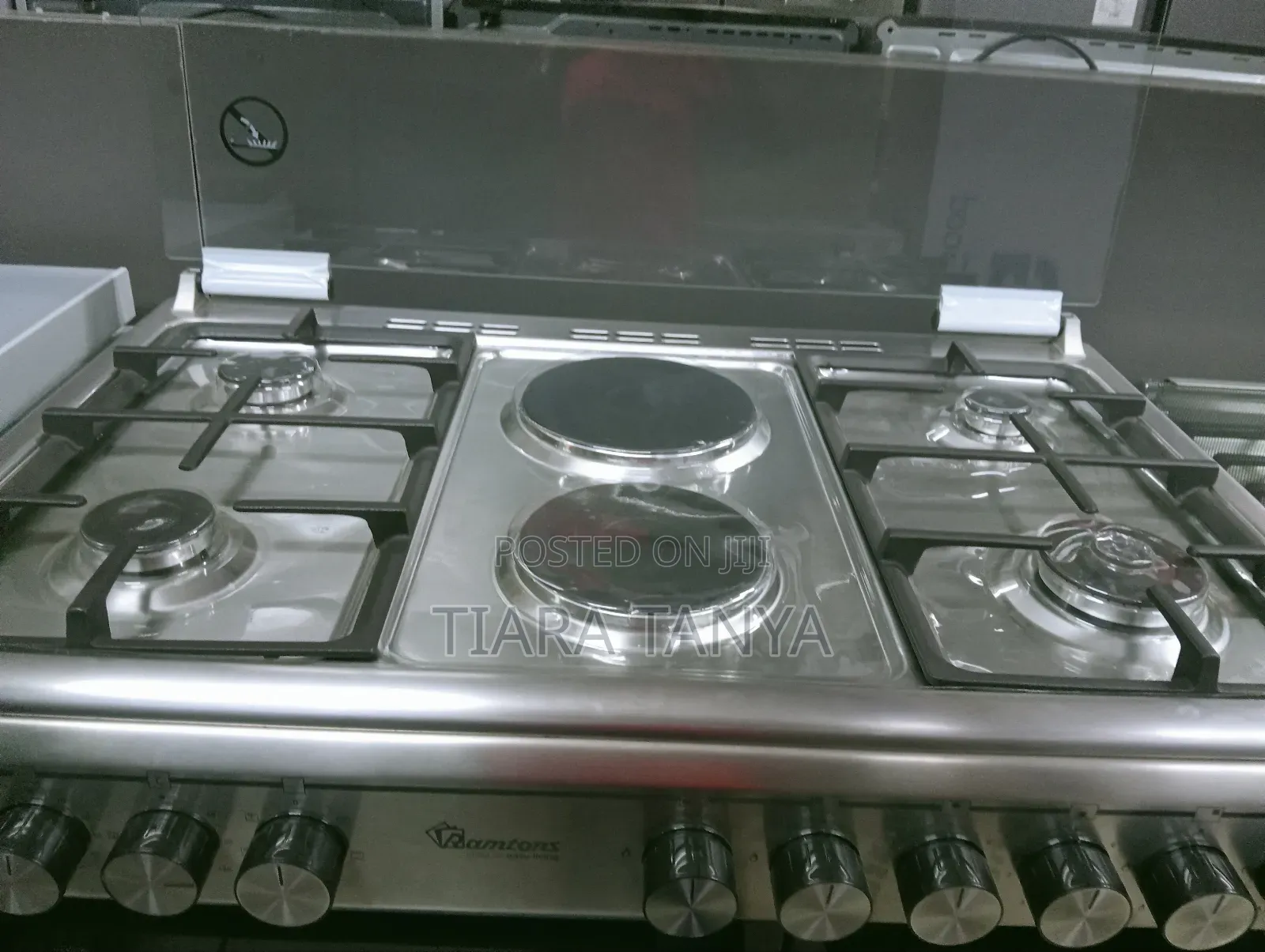 Ramtons RF/499 5G + Electric Oven 90×60 Cooker – Silver