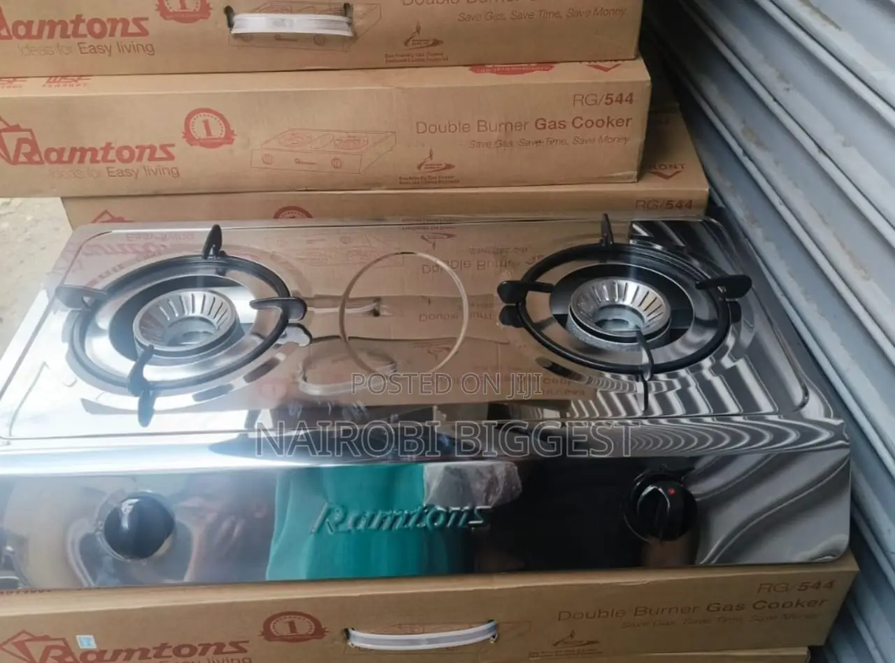 Durable Ramtons Rg/544 Double Burner Gas Cooker