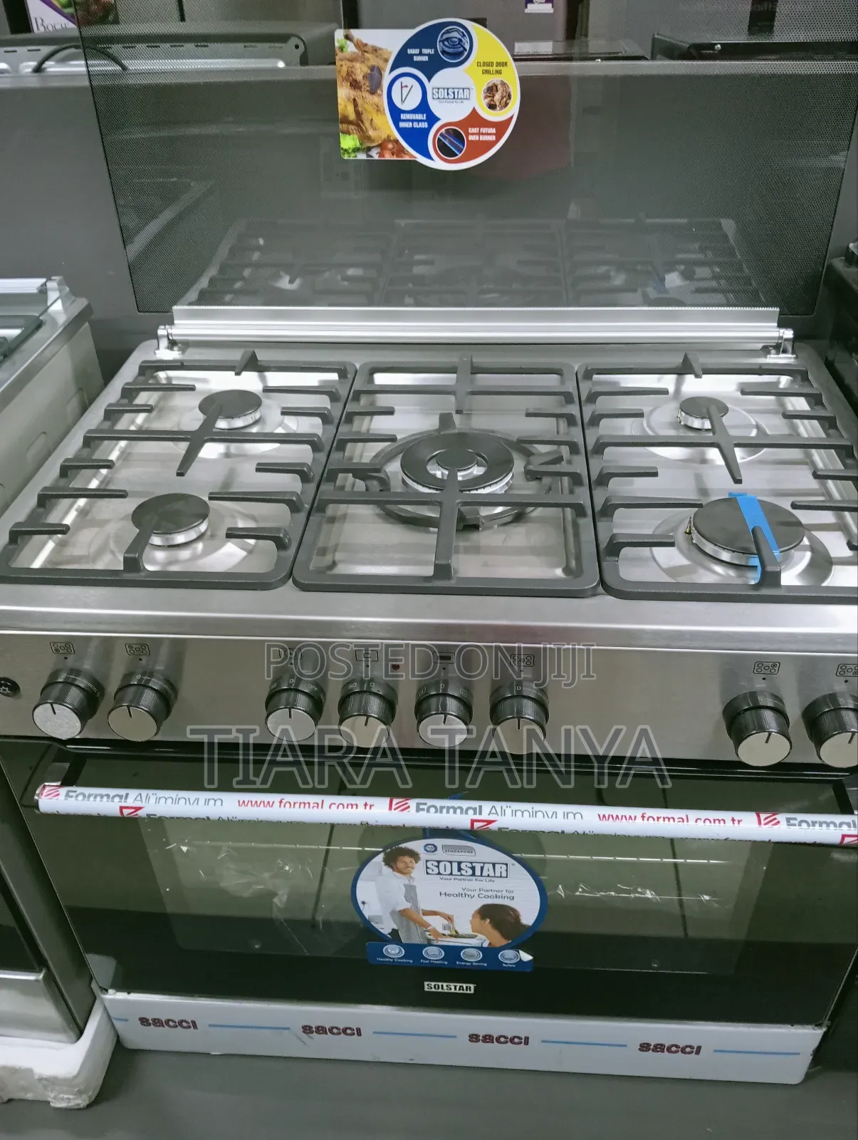 Solstar 5 Gas,Middle Wok 60 by 90 Cooker