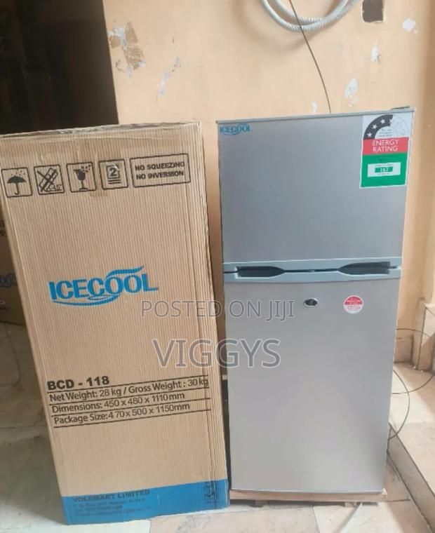 Brand New Icecool 118l Double Door Refrigerator BDC/Icec1