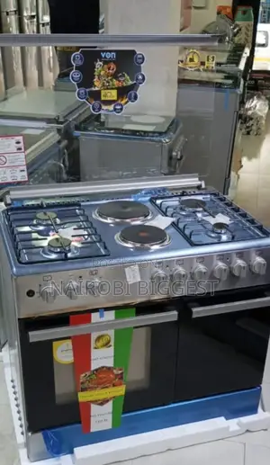 Von 4gas+2 Electric  Standing Cooker Gas Compatiment