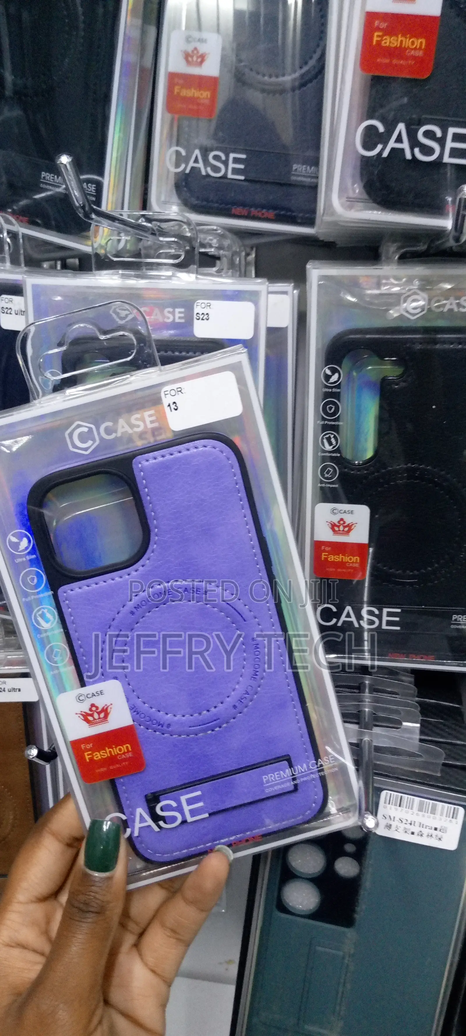 iPhone 13 Case With Kickstand,[Compatible With Mag Safe] Ma