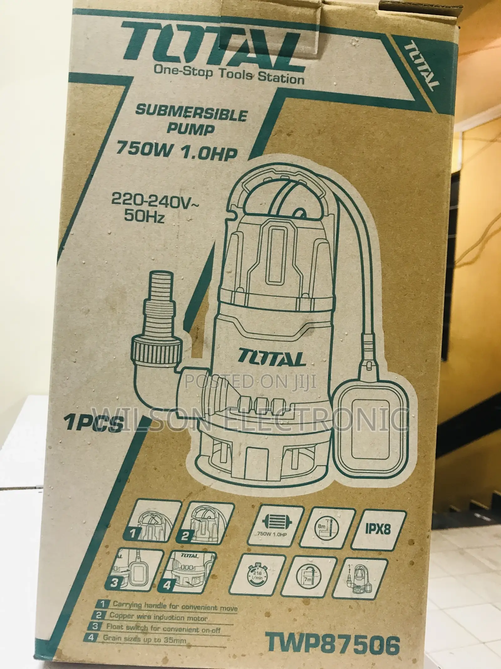 Sewage Submersible Pump. 1hp/750w