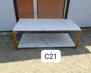 Excellent White MDF Marble Effect Executive Table MDM/Ef