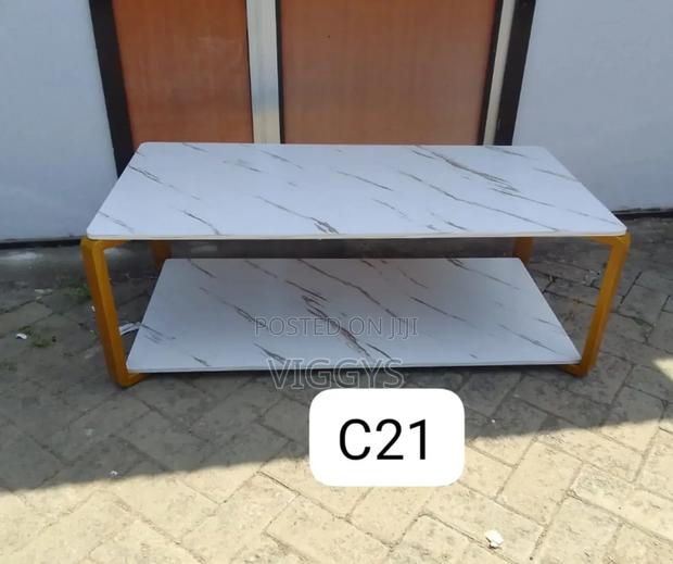 Quality White MDF Marble Effect Executive Table MDM/Ef - main view