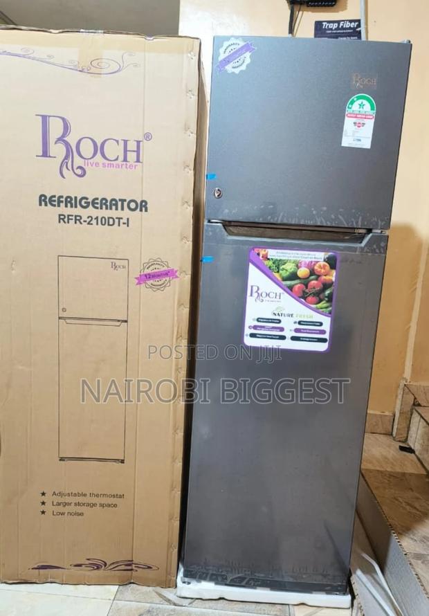 Durable Roch Double Door Refrigerator 170l