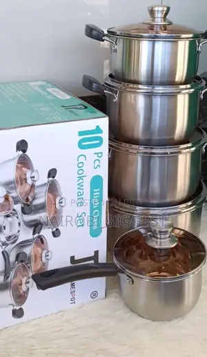 Long Lasting 10 PCS Jp Stainless Cookware