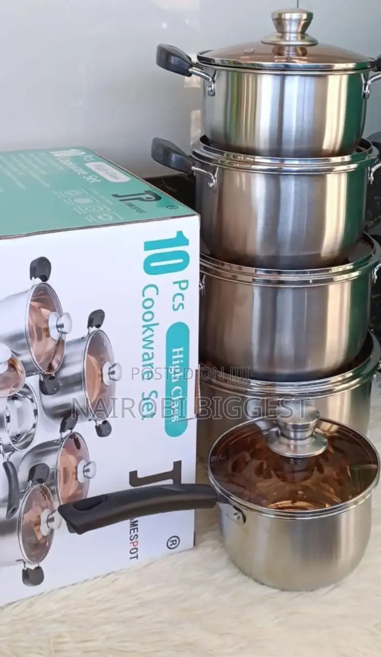 Long Lasting 10 PCS Jp Stainless Cookware