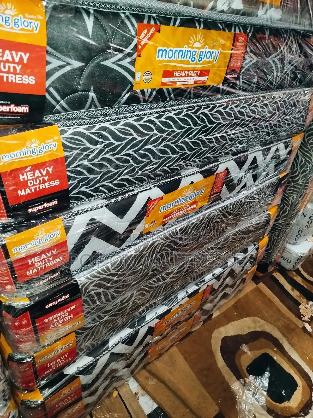 5by6 8inch Heavy Duty Quilted Mattresses + Free Delivery.